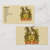 Antieke Bockbierposter: Oude Geit Saloon Bar Visitekaartje (Voorkant / Achterkant)