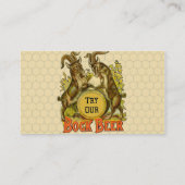 Antieke Bockbierposter: Oude Geit Saloon Bar Visitekaartje (Achterkant)