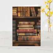 Antieke Boeken Kaart (Gele Bloem)