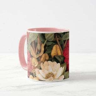 Antieke botanische illustratie mok