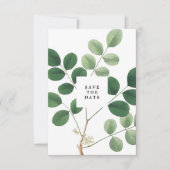 antieke botanische kaart om de datum te reserveren (Voorkant)