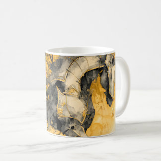 Antieke botanische spirit witte paard bloemranken koffiemok