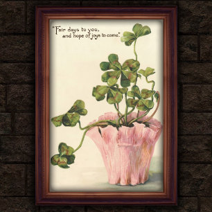 Antieke botanische wandposter uit 1905 poster