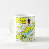 Antieke Britse Maagdeneilanden Mok (Voorkant links)
