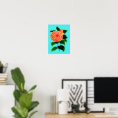Antieke Camellia Bloem Poster (Thuiskantoor)