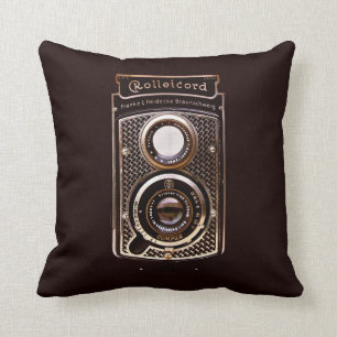 Antieke camera rolleicord art deco kussen