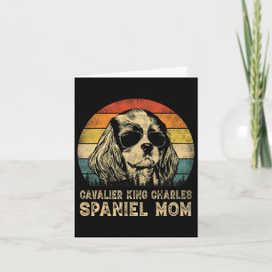 Antieke Cavalier King Charles Spaniel Moeder Hond Kaart