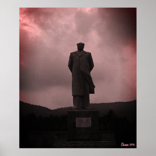 Antieke Changsha Mao Tse Tung beeld Poster