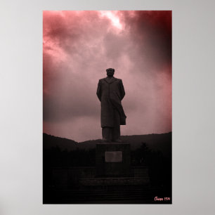 Antieke Changsha Mao Tse Tung beeld Poster