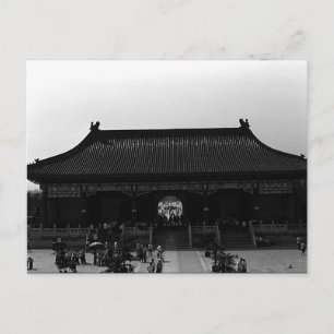 Antieke Chinese Pekin tempel van de Hemelpoort Briefkaart