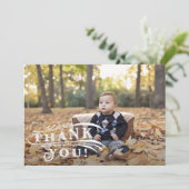 Antieke Circus Foto Bedankkaart (Staand voorkant)