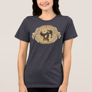 Antieke circus grootste show op aarde olifant Tri-Blend shirt