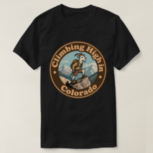 Antieke Colorado Klimmende Berggeit T-shirt