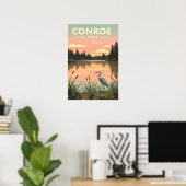 Antieke Conroe Texas Poster (Thuiskantoor)