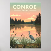 Antieke Conroe Texas Poster (Voorkant)