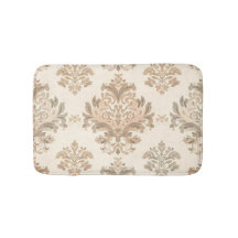 Antieke Damast Elegante Beige Franse Boerderij