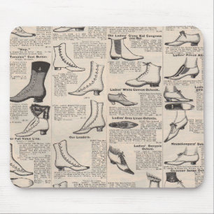 Antieke dames schoen catalogus pagina vintage afdr muismat