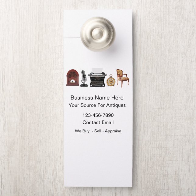 Antieke Dealer Retail Appraiser Promotie (Op knop)