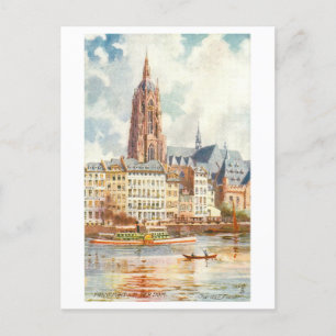Antieke Dom/Kathedraal Frankfurt Duitsland Briefkaart