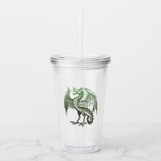 Antieke Draak Acryl Drinkbeker (Voorkant)
