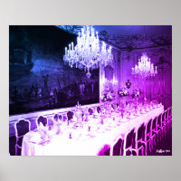 Antieke eetkamer van het paleis Hofburg in Wenen,