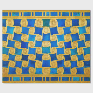 ANTIEKE EGYPtische GEOMETRISCHE DECORATIE, ZON IN Cadeaupapier