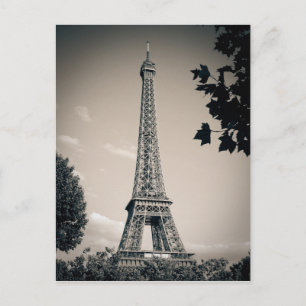 Antieke Eiffeltoren Bruiloftsspel Postcard Briefkaart