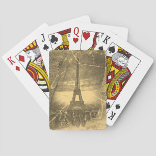 Antieke Eiffeltoren Parijs Speelkaarten