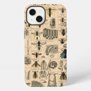 Antieke Entomologie Bijen Wespen Natuurlijke Histo iPhone 13 Hoesje