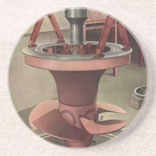 Antieke fabriek, Reusachtige waterturbine Zandsteen Onderzetter