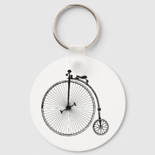 Antieke fiets sleutelhanger