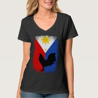 Antieke Filipijnse Filipijnen vlag spel kippenhok T-shirt