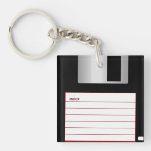 Antieke Floppy Disk Sleutelhanger