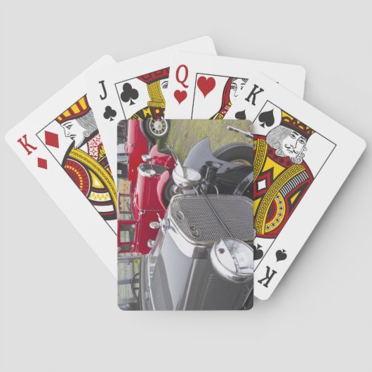 Antieke Ford-automobielen Pokerkaarten (Achterkant)
