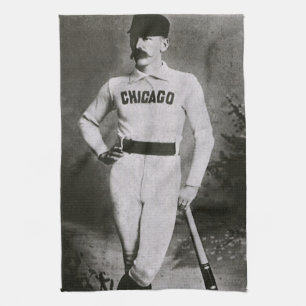 Antieke foto, sport Chicago honkbalspeler Theedoek