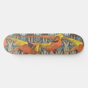 Antieke Franse Art Nouveau Natuur Vogel Patroon Skateboard