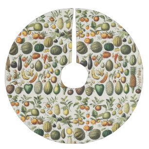 Antieke Franse botanische fruitposter kunst Kerstboom Rok