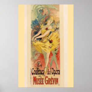 Antieke Franse operaballet coulisses de l'opera Poster