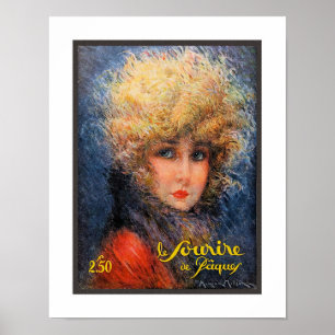 ANTIEKE FRANSE TYDschrift OMSLAG BEGIN JAREN 30 Poster