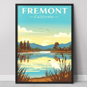 Antieke Fremont Californië Poster