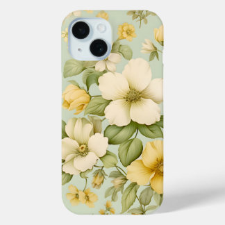 Antieke Gele Bloem Tuin Hoestelcase