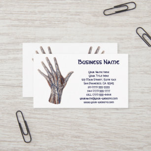 Antieke Geneeskunde, Hand Anatomie Vingers Visitekaartje