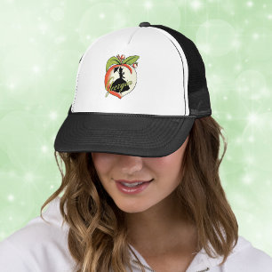 Antieke Georgische Perzik Silhouet Zuidelijke Bell Trucker Pet