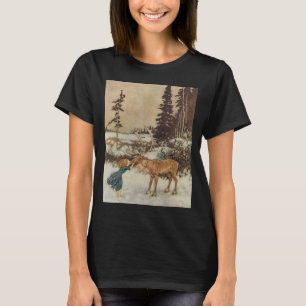 Antieke Gerda en het rendier door Edmund Dulac T-shirt