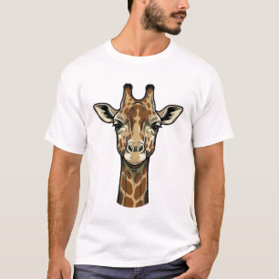 Antieke Giraffe Gravure Vector Kunst Design_1 T-shirt
