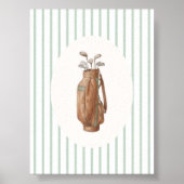 Antieke Golf Tas Wand Kunst Poster (Voorkant)