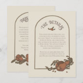 Antieke granaatappel bijlage kaart (Voorkant / Achterkant)