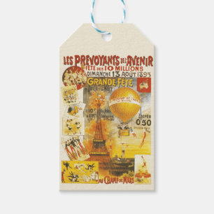 Antieke Grand Fete Fair Paris Poster Cadeaulabel