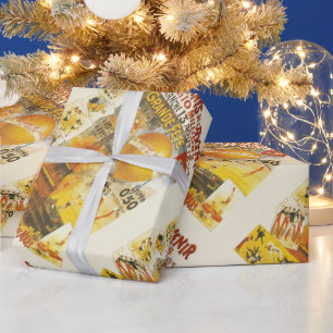 Antieke Grand Fete Fair Paris Poster Cadeaupapier