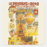 Antieke Grand Fete Fair Paris Poster